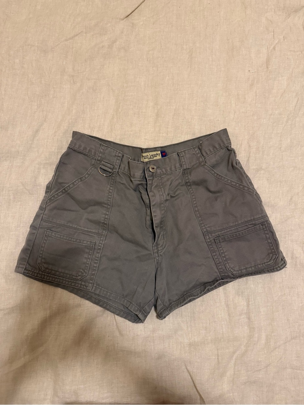 French Laundry Women's Cargo Shorts in Charcoal